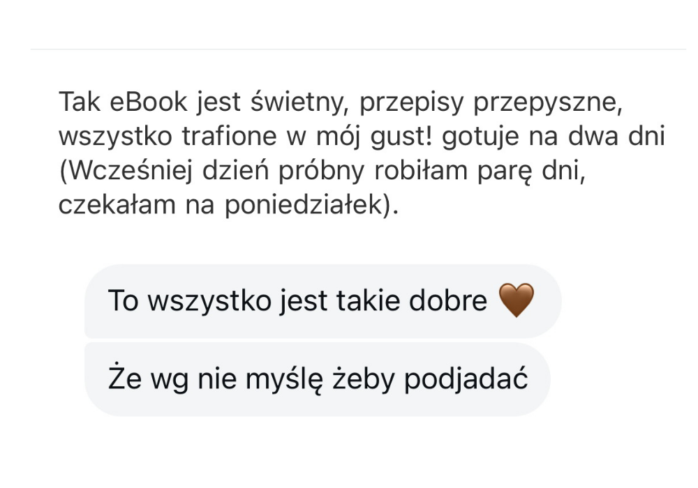 jadłospis Sukces na diecie