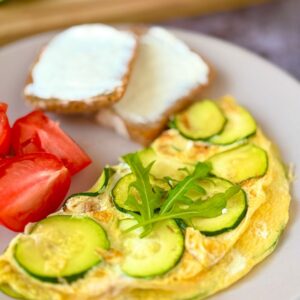 Omlet z cukinią Sukces na diecie Jadłospis jesienny Jadłospis zimowy